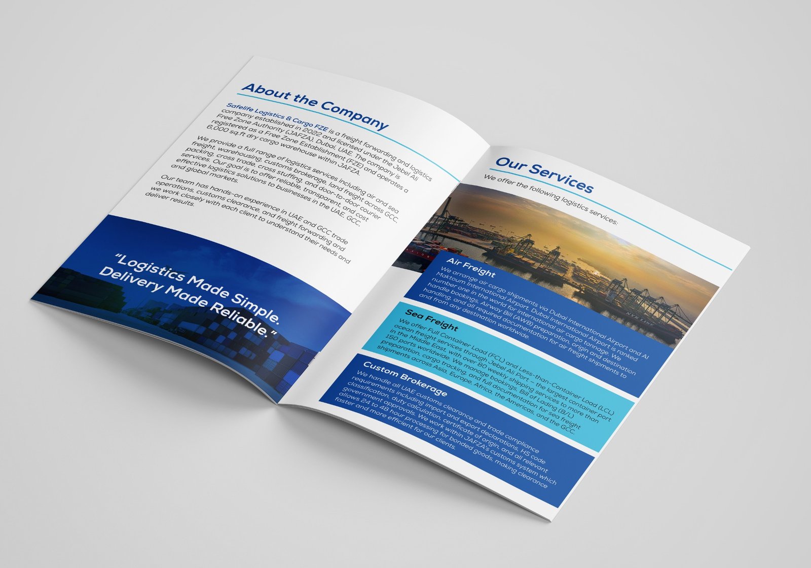 Safelife Logistics & Cargo portfolio visual 4